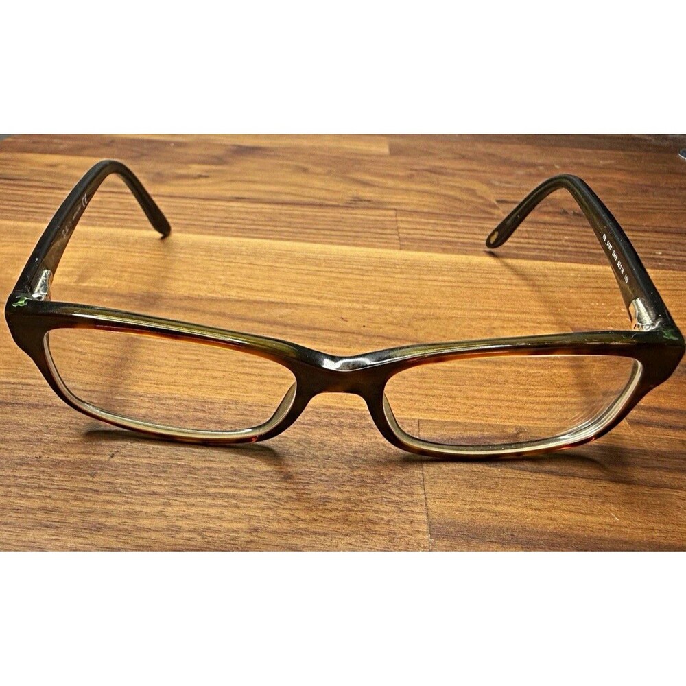 Ray-Ban Eyeglasses RB5187 2445 Brown Rectangular Full Rim Frames Only 52-16-140
